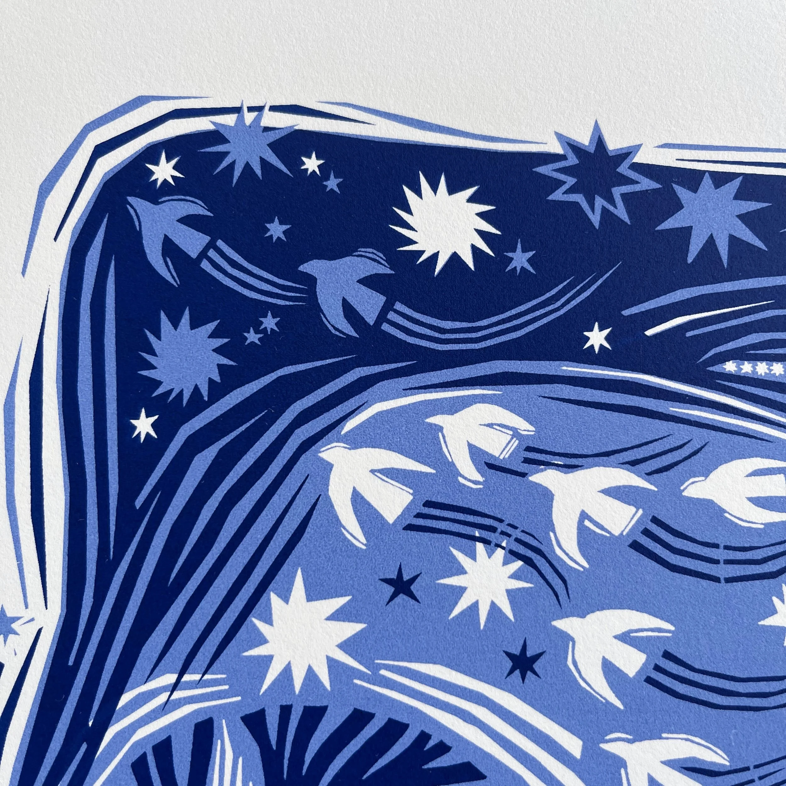 Midnight Fox (Large) - Limited Edition Screenprint — Folded Forest